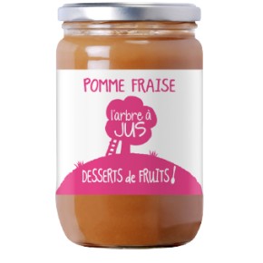 Dessert pomme fraise 620g