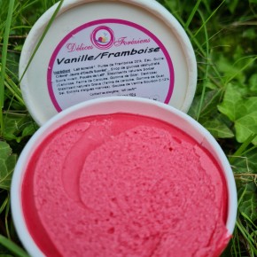 Glace vanille framboise 90ml
