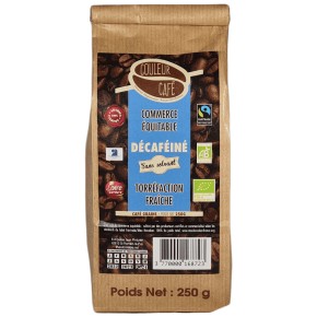 Café grains bio décaféiné 250g