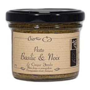 Pesto basilic & noix bio 95 g
