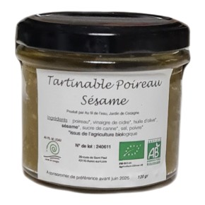 Tartinable poireaux sésame...
