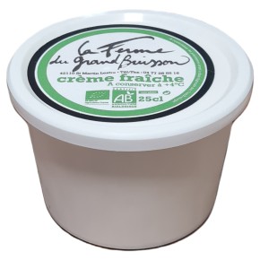 Crème fraîche bio 25 cl